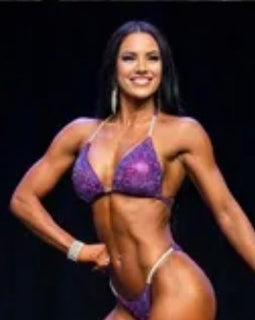 Purple haze with a hint of pink covered in amethyst AB rhinestones bikini competition suit