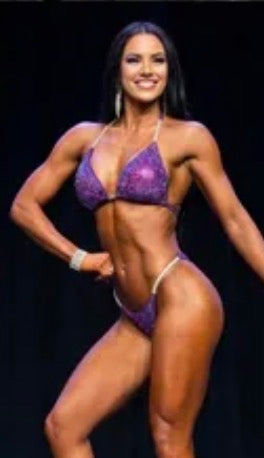 Purple haze with a hint of pink covered in amethyst AB rhinestones bikini competition suit