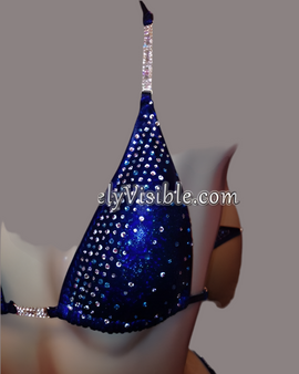 Royal Blue with Crystal and Blue Sapphire Stones competition bikinis NPC BIKINI competition suit  Bikini Contest Competition Suit