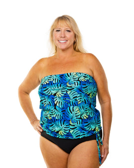 Bandeau Blouson Indigo Isle