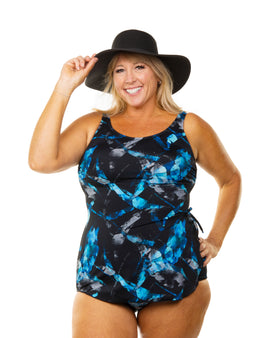 Classic Sarong Front Sapphire Crystals