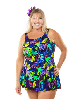 V-neck Princess Tunic Tropical Dreams
