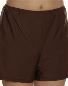 Topanga Bathing Suit Shorts- Brown
